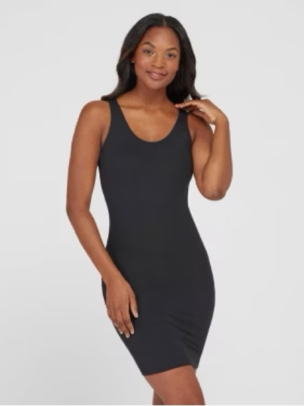 ASSETS SPANX Red Hot Label Scoop Neck Shapewear Dress